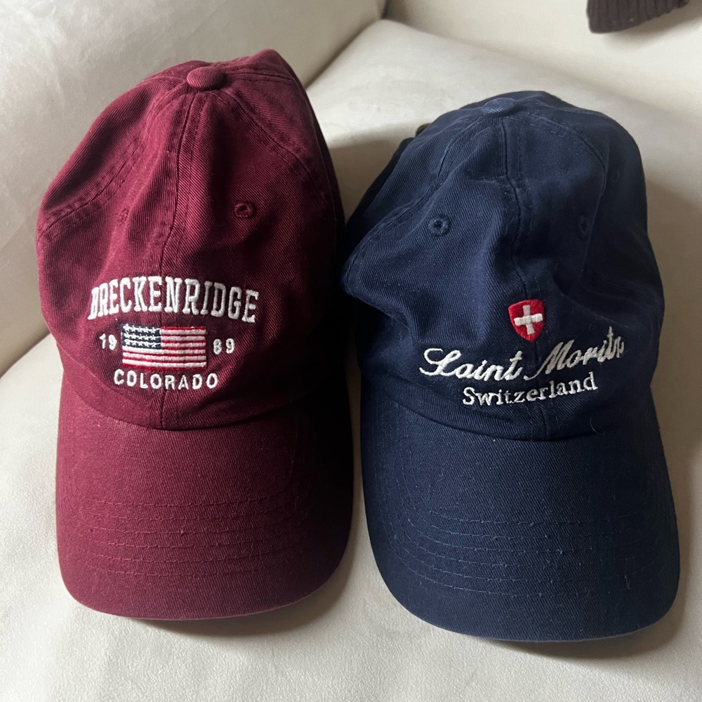 Brandy Melville Hats Set of 2- Breckenridge and Saint Moritz Caps